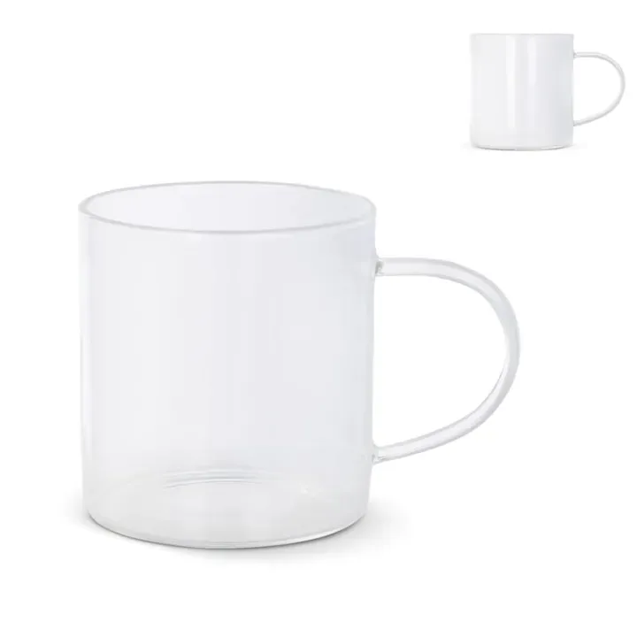 Coffee glass with handle Vardez 300 ml - LT50561 (gadzety reklamowe)